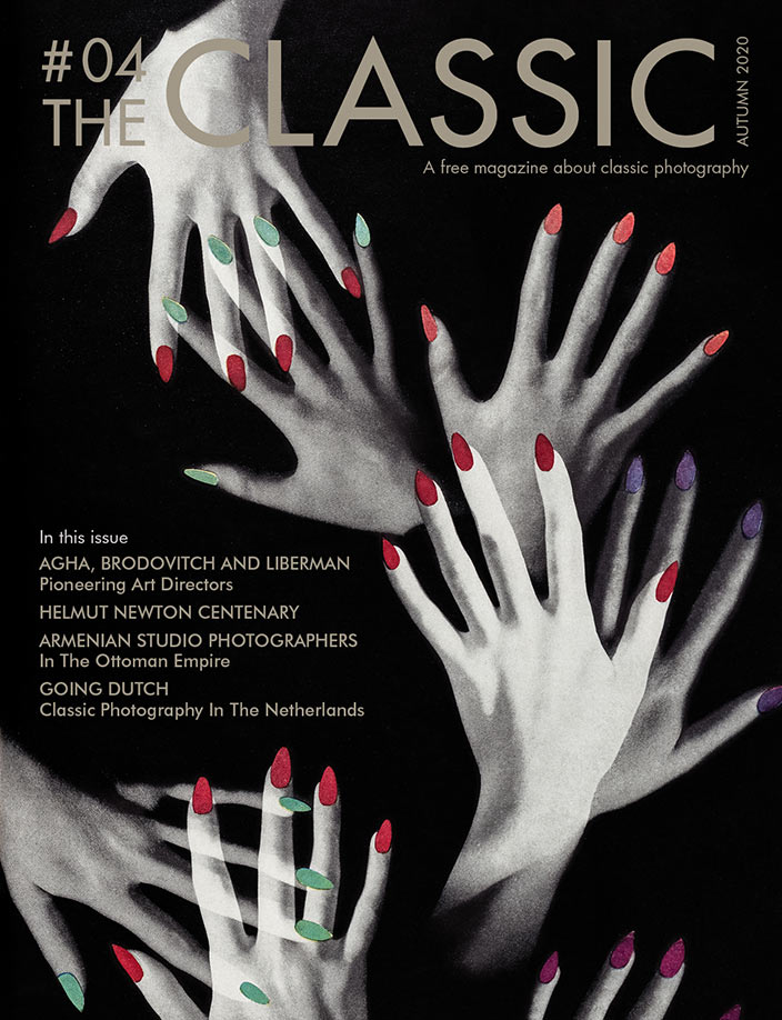 Cover of The Classic photo magazine, image : Alexey Brodovitch. Photography by Herbert Matter, Tips on your fingers.